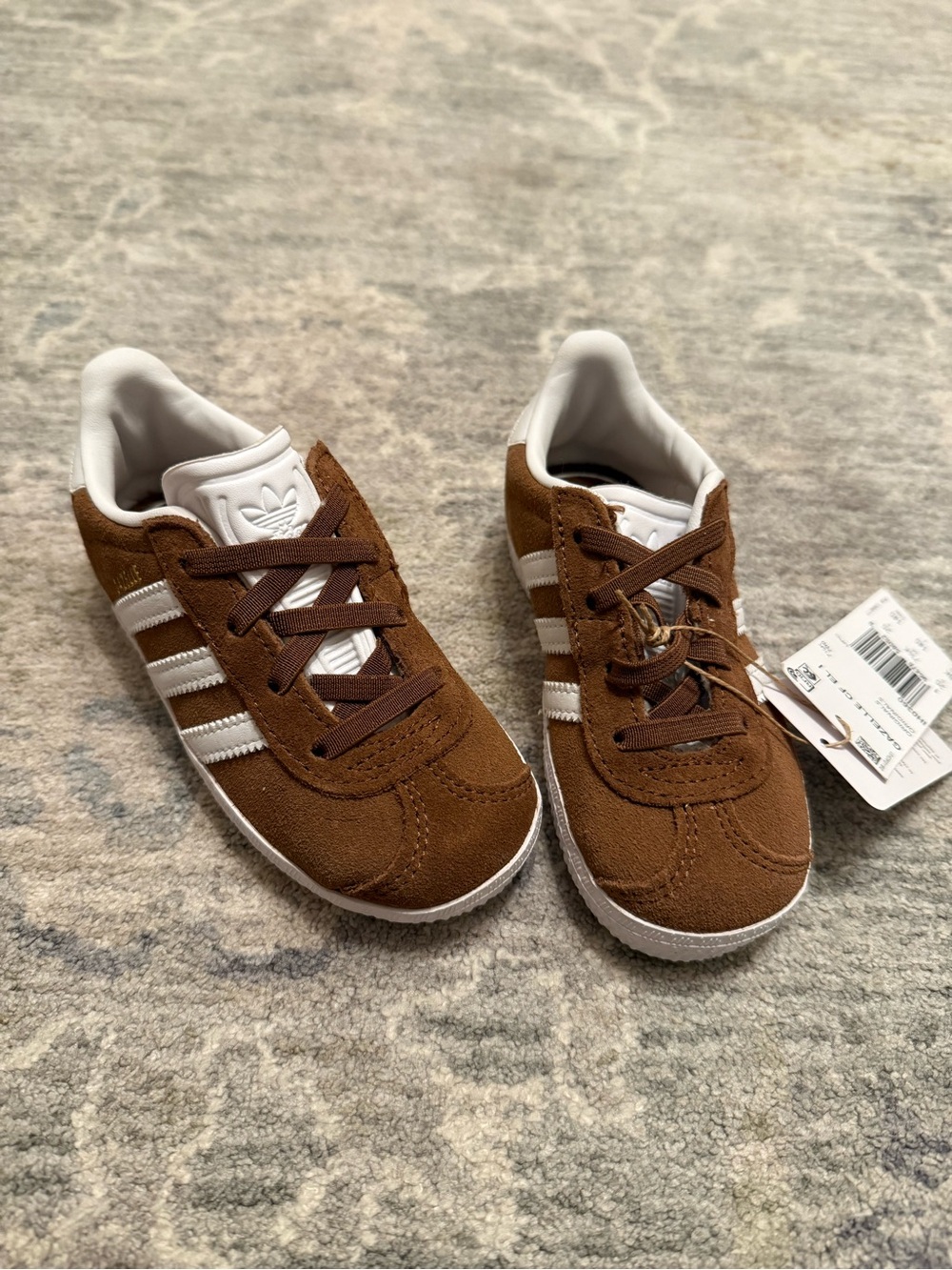 Adidas Gazelle Toddler Brown Suede Sneakers